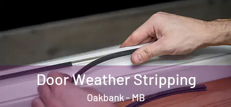 Door Weather Stripping Oakbank - MB