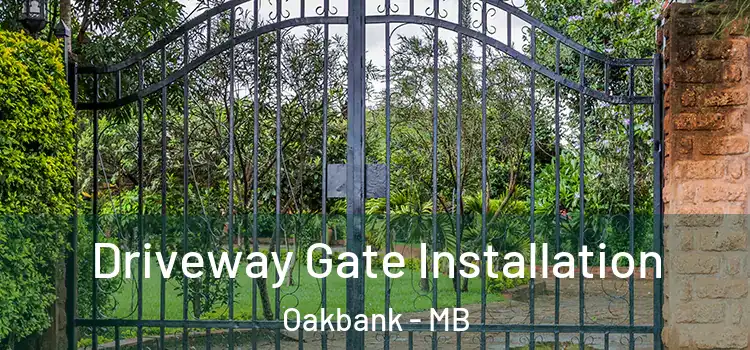 Driveway Gate Installation Oakbank - MB