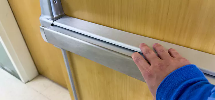 Installing a Push Bar on a Door Oakbank